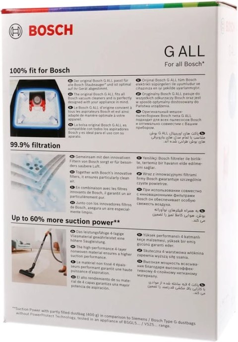Bosch BBZ41FGALL akcesorium/materiał eksploatacyjny do odkurzacza Torba do przenoszenia Cylinder próżniowy