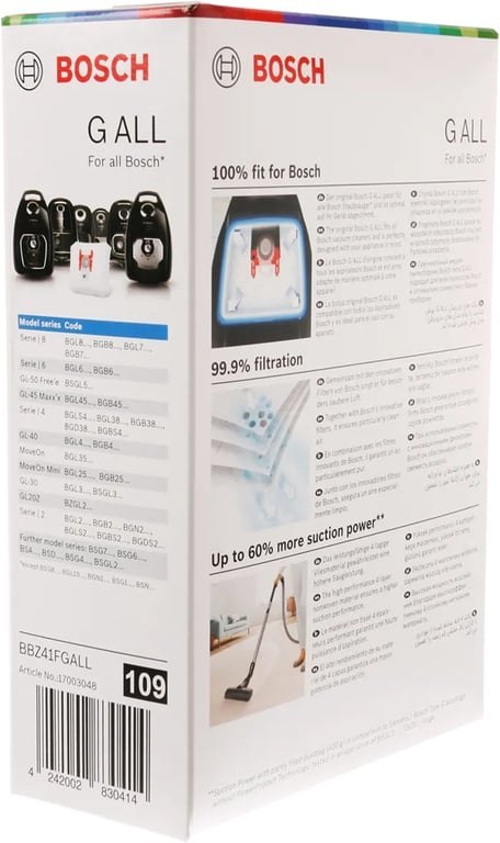 Bosch BBZ41FGALL akcesorium/materiał eksploatacyjny do odkurzacza Torba do przenoszenia Cylinder próżniowy