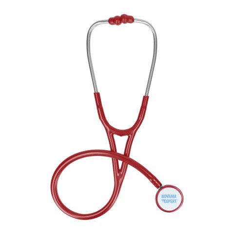 NOVAMA EXPERT BORDOWY Stetoskop kardiologiczny, głowica podwójna, podwójne światło