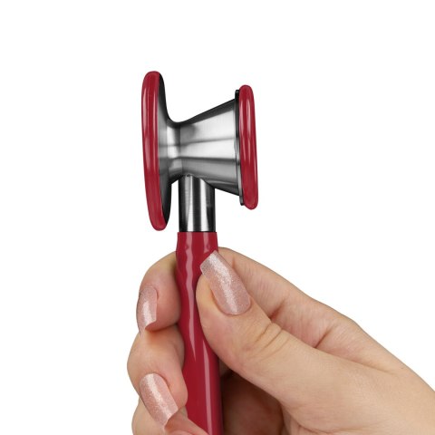 NOVAMA EXPERT BORDOWY Stetoskop kardiologiczny, głowica podwójna, podwójne światło