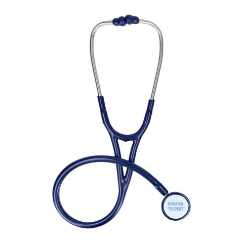 NOVAMA EXPERT GRANATOWY Stetoskop kardiologiczny, głowica stalowa, podwójne światło