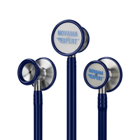 NOVAMA EXPERT GRANATOWY Stetoskop kardiologiczny, głowica stalowa, podwójne światło