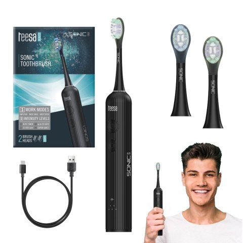 Soniczna szczoteczka do zębów Teesa Sonic Elite czarna