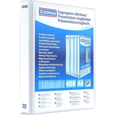 Segregator ofertowy Donau A4/40mm 4R biały