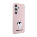 Karl Lagerfeld Silicone Choupette - Etui Samsung Galaxy S24 (różowy)