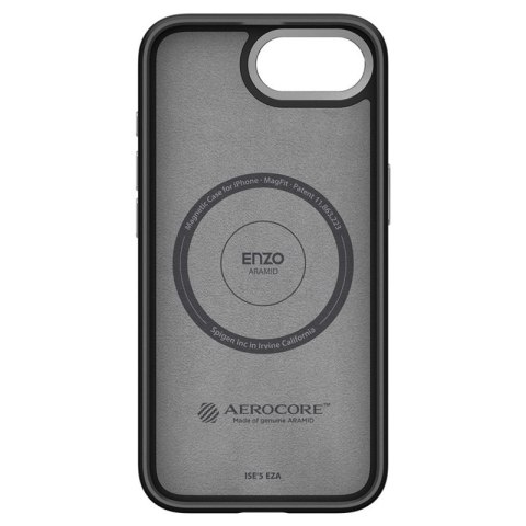 Spigen Enzo Aramid Mag MagSafe - Etui do iPhone 17e / 16e (Czarny)