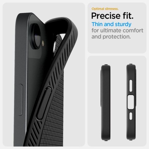 Spigen Liquid Air - Etui do iPhone 17e / 16e (Matte Black)