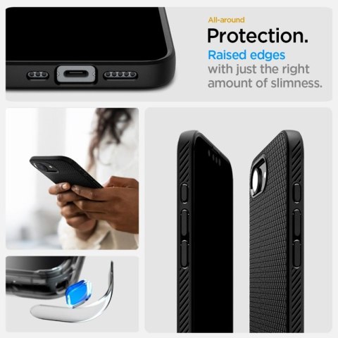Spigen Liquid Air - Etui do iPhone 17e / 16e (Matte Black)