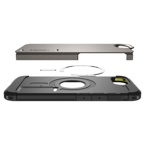 Spigen Tough Armor Mag MagSafe - Etui do iPhone 17e / 16e (Gunmetal)