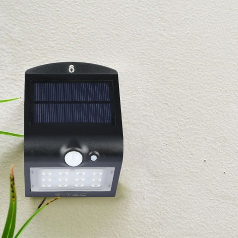 Trójkątna Lampa Solarna 1.5W, Czarna V-TAC