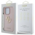 Guess Grained Big 4G Logo Small Classic Logo - Etui do iPhone 16 Pro (różowy)