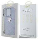 Guess Hot Stamp 4G Pattern Triangle Metal Logo - Etui do iPhone 16 Pro Max (fioletowy)