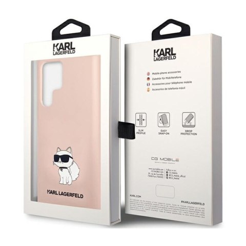 Karl Lagerfeld Silicone Choupette - Etui Samsung Galaxy S24 Ultra (różowy)