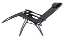 Leżak Ogrodowo Plażowy Czarny