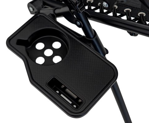 Leżak Ogrodowo Plażowy Czarny