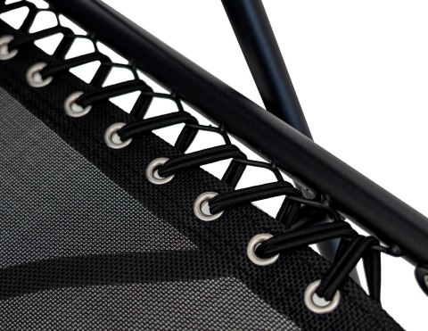 Leżak Ogrodowo Plażowy Czarny