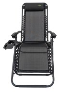 Leżak Ogrodowo Plażowy Czarny