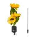 Ozdobne ogrodowe lampki solarne Rebel - słonecznik