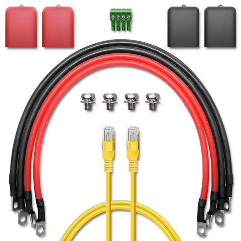 Qoltec Stabilny Magazyn energii LiFePO4 do RACK | 5.12kWh | 51.2V | 100Ah | BMS | LCD