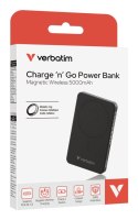 Verbatim Charge 'n' Go Essentials 5000 mAh Bezprzewodowe ładowanie Czarny