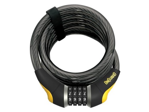 Zapięcie rowerowe ONGUARD DOBERMAN 8030 LINKA SPIRALNA + SZYFR, Wymiary: 185cm x 15mm (NEW)