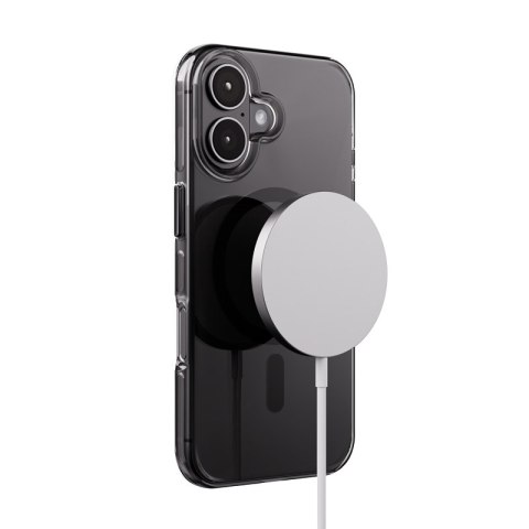 Crong Clear MAG Pro - Etui iPhone 16 MagSafe (czarny)