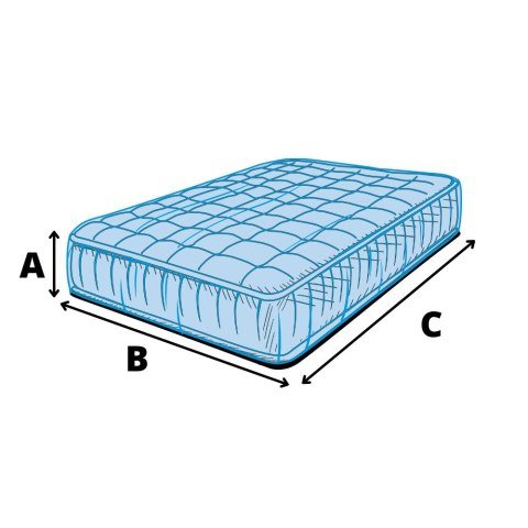 Pokrowiec z folii na materac 175|3 x 248|9cm GRUBY 37|5 mikronów
