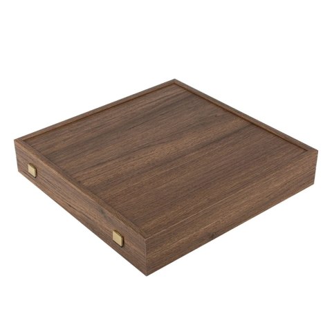 Ekskluzywne Szachy Metalowe - Mosiężna Szachownica 44 x 44cm - Średniowiecze - S12CBLU