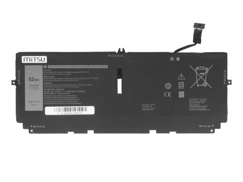 Bateria Mitsu do Dell XPS 13 9300, 9310, 9380