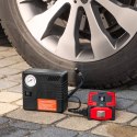 Jump starter - power bank z przewodami rozruchowymi i kompresorem