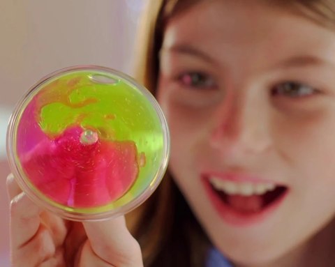 Lawa Sztorm - Magiczny spinner: zielony/różowy