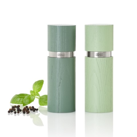 Zestaw młynków do pieprzu i soli Textura S, zielony