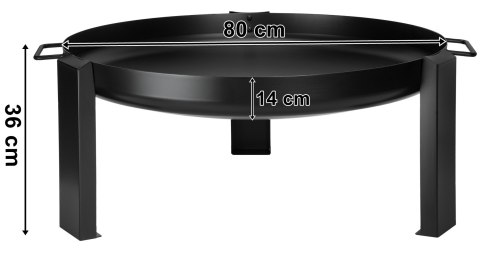 Palenisko stalowe 80 cm HOGAR