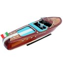 Ekskluzywny model motorówki Reeva Aquarama 87cm - wielki, drewniany model klasycznej, włoskiej łodzi motorowej - 4P-90