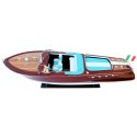 Ekskluzywny model motorówki Reeva Aquarama 87cm - wielki, drewniany model klasycznej, włoskiej łodzi motorowej - 4P-90