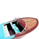 Ekskluzywny model motorówki Reeva Aquarama 87cm - wielki, drewniany model klasycznej, włoskiej łodzi motorowej - 4P-90