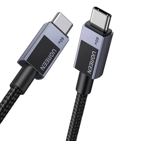 Kabel USB-C do USB-C Ugreen L524, 60W, PD, 3m (szary)