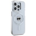 Karl Lagerfeld IML Metal Karl Head MagSafe - Etui do iPhone 15 Pro Max (biały)