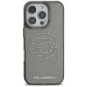 Karl Lagerfeld IML Rhinestones Karl Head - Etui do iPhone 16 Pro (czarny)