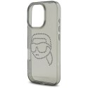 Karl Lagerfeld IML Rhinestones Karl Head - Etui do iPhone 16 Pro (czarny)
