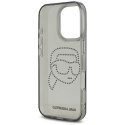 Karl Lagerfeld IML Rhinestones Karl Head - Etui do iPhone 16 Pro (czarny)