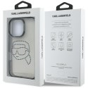 Karl Lagerfeld IML Rhinestones Karl Head - Etui do iPhone 16 Pro (czarny)