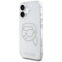 Karl Lagerfeld IML Rhinestones Karl Head - Etui do iPhone 16 (przezroczysty)
