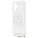 Karl Lagerfeld IML Rhinestones Karl Head - Etui do iPhone 16 (przezroczysty)