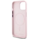 Karl Lagerfeld Silicone Shadow Metal Initial MagSafe - Etui do iPhone 15 (różowy)