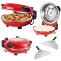 Piec do pizzy TEESA SUPREME + , 1200 W, 32 cm , okienko , wyjmowany kamień, sterowanie dwiema grzałkami