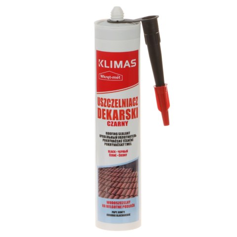 USZCZELNIACZ DEKARSKI UDE-310-CZ KARTUSZ 310 ml CZARNY WKRĘT-MET KLIMAS