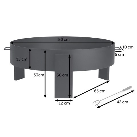 Palenisko ogrodowe 80 cm Berdsen BD-883