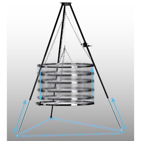 Ruszt na ognisko trójnóg 80 cm Berdsen BD-884