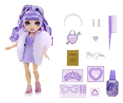 Rainbow High: Creative Crystals Fashion Doll- Violet